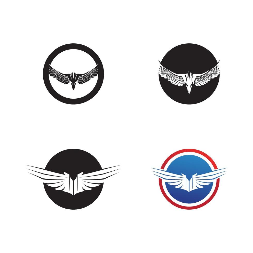 Falcon Eagle Bird Logo Template Vector Icon