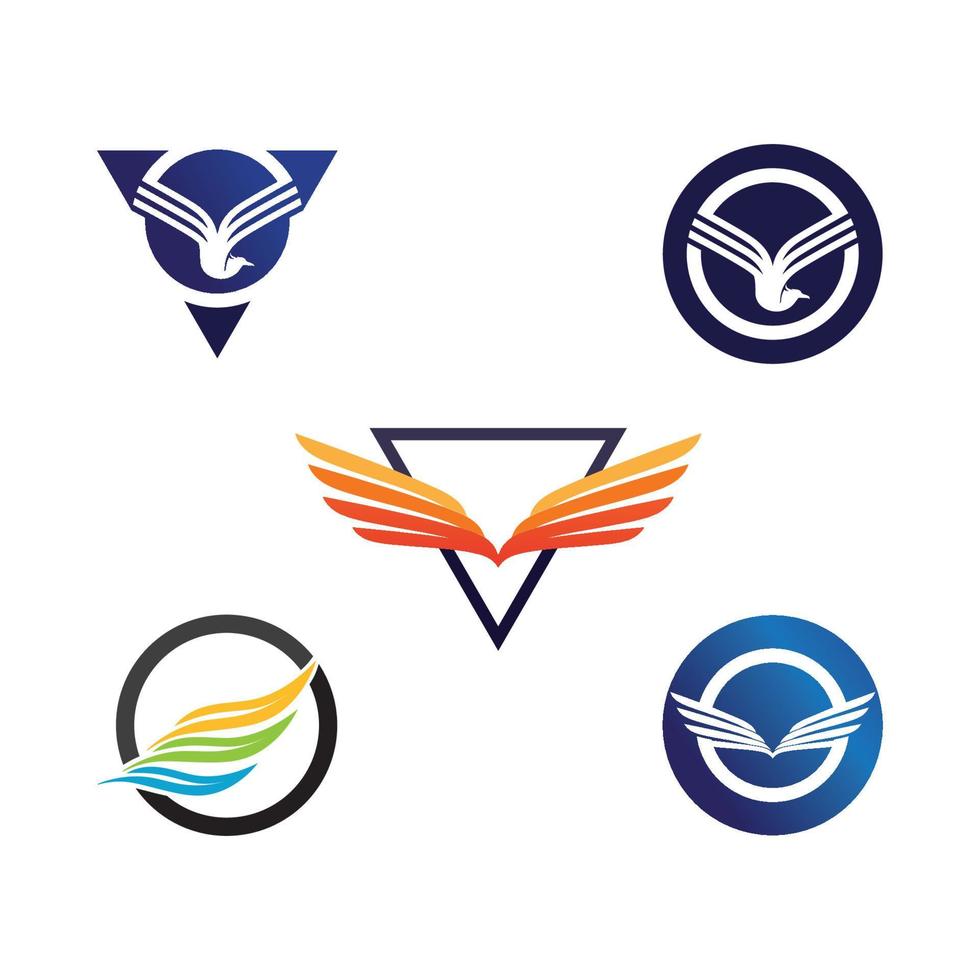 Falcon Eagle Bird Logo Template Vector Icon