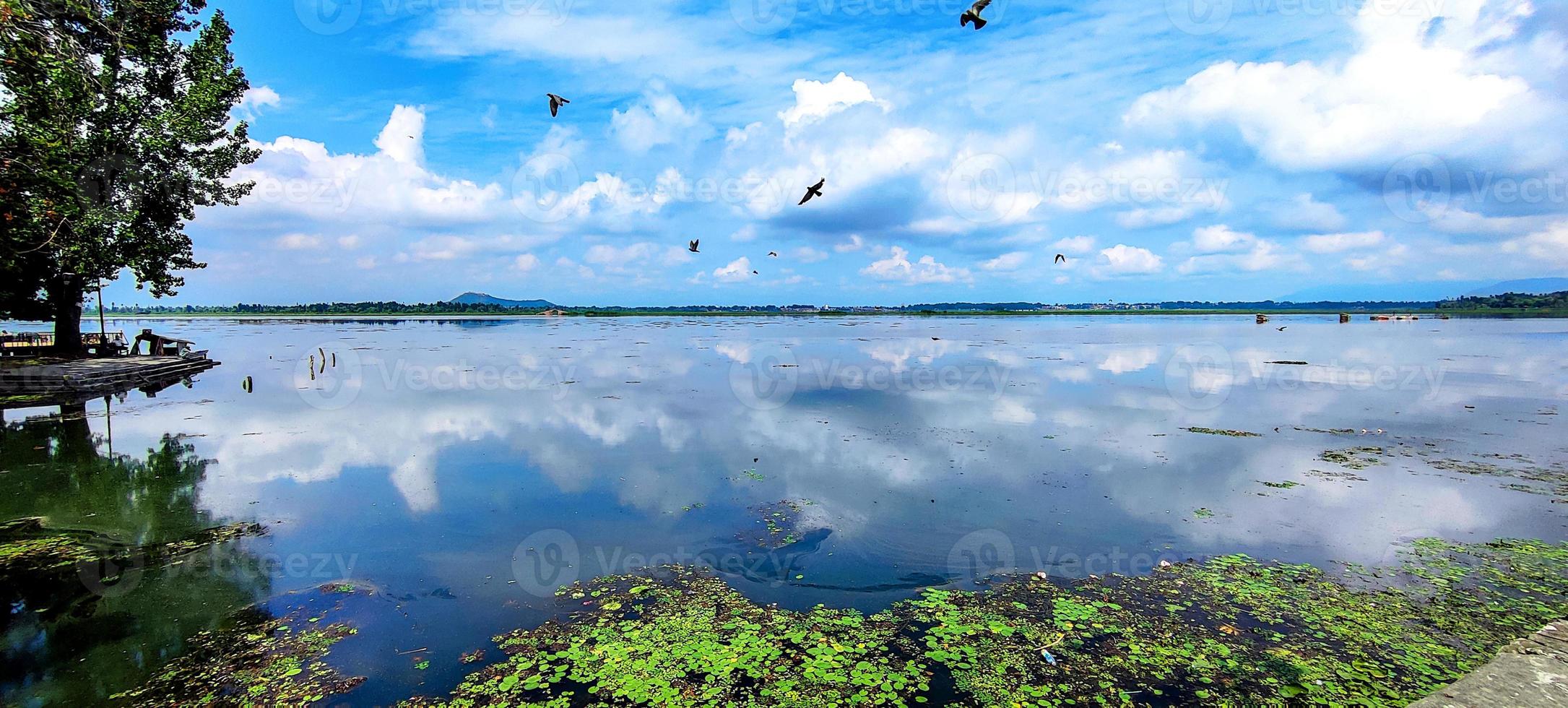 Beautiful view of Dal Lake from the road side photo