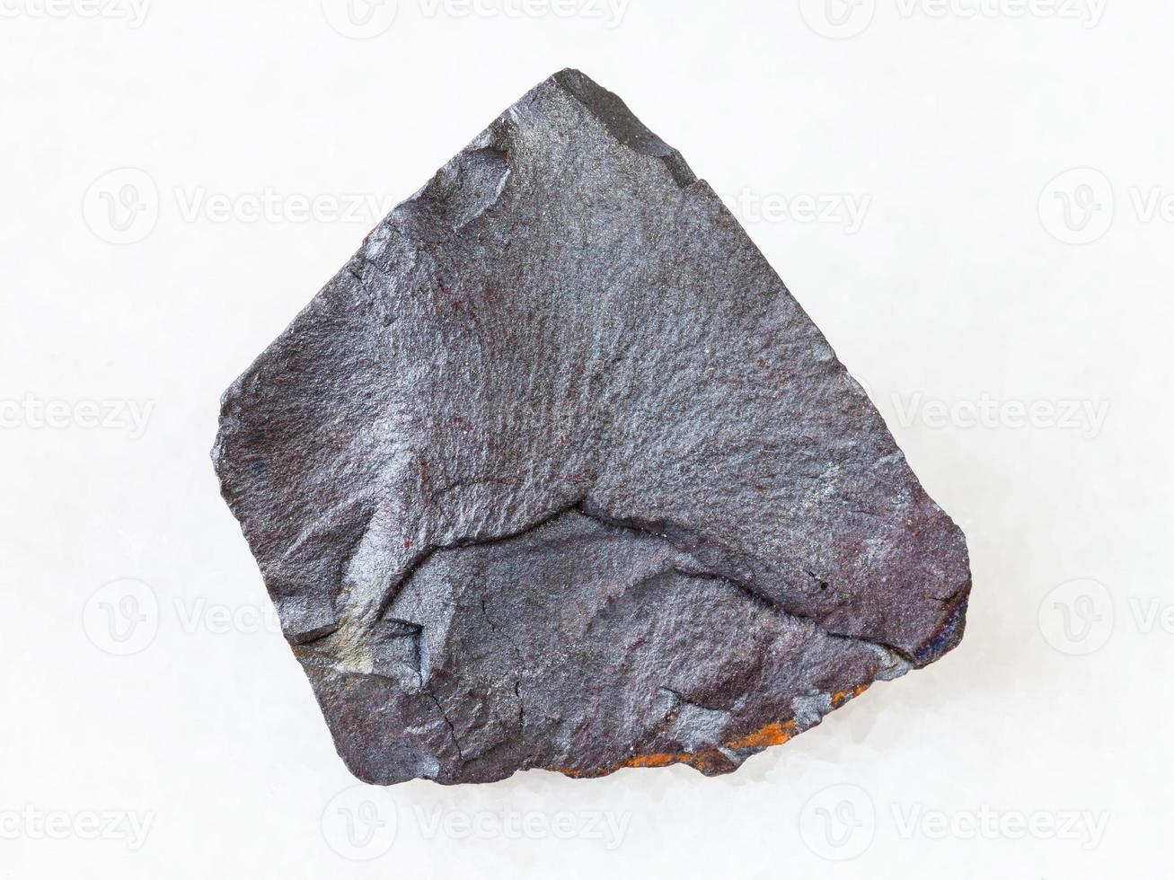 piece of Hematite ore on white photo