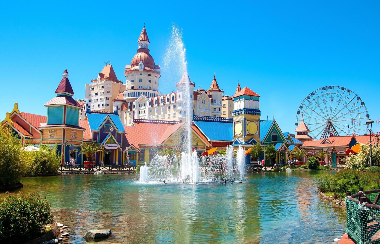 Sochi, Russia - June 1 , 2021 Sochi theme park with attractions. Krasnodar Territory, Russia photo