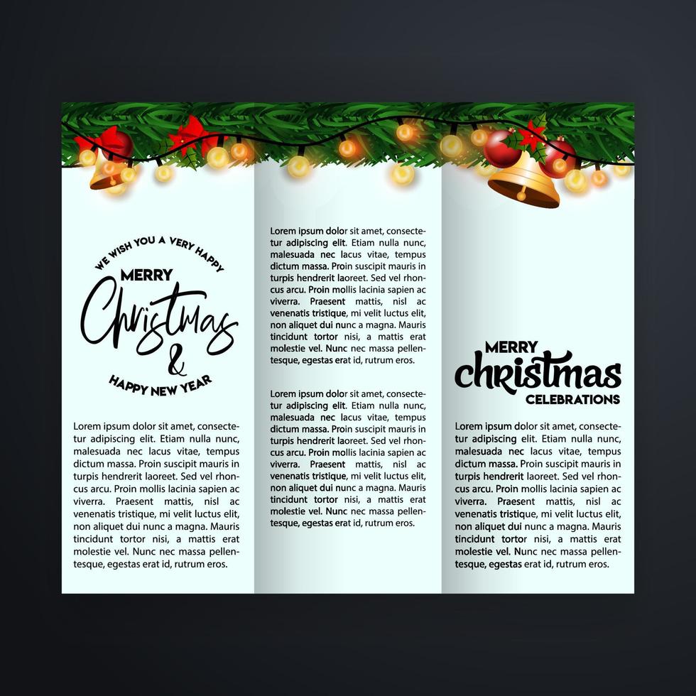 Christmas card design with elegant design and creative background vector