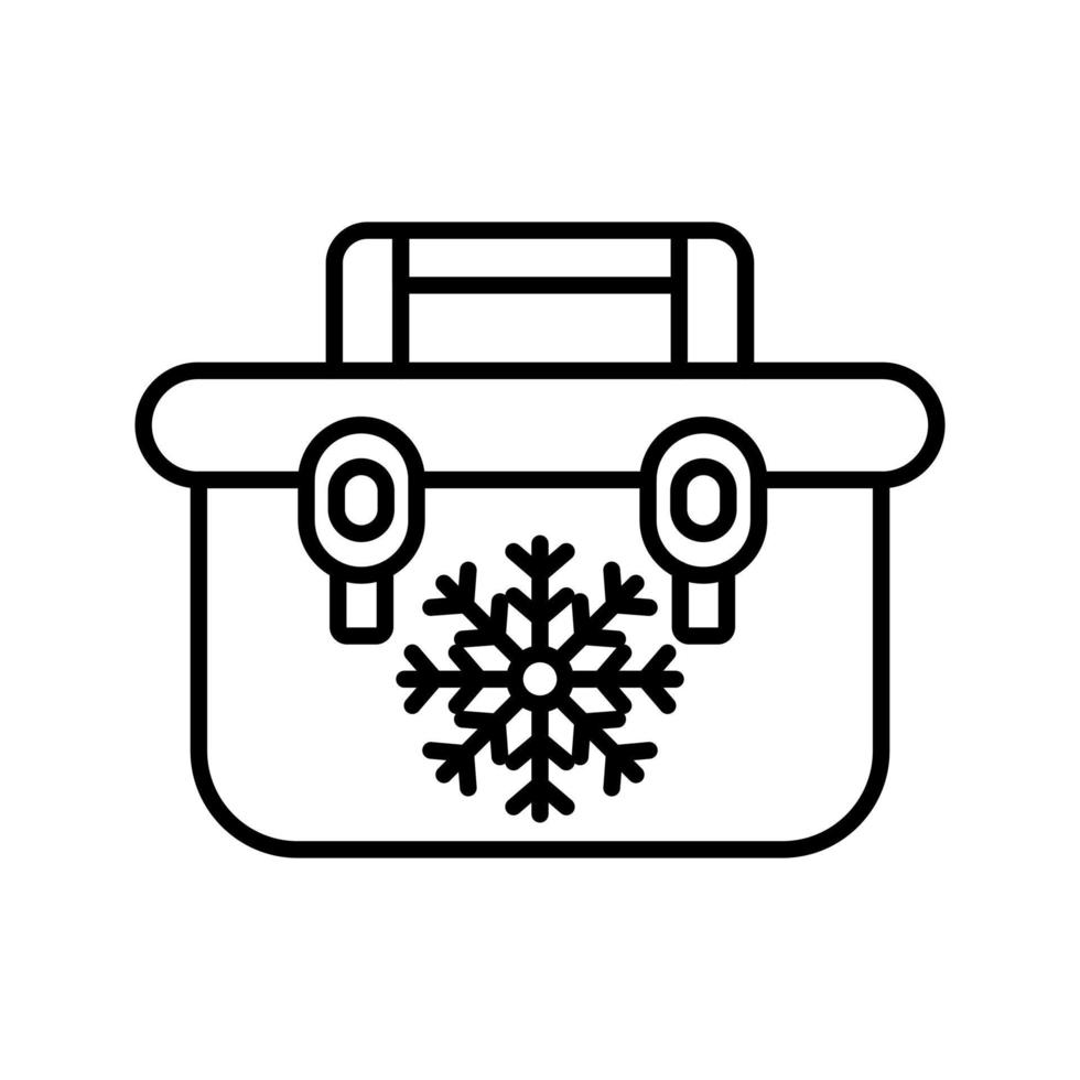 Portable Fridge Vector Icon