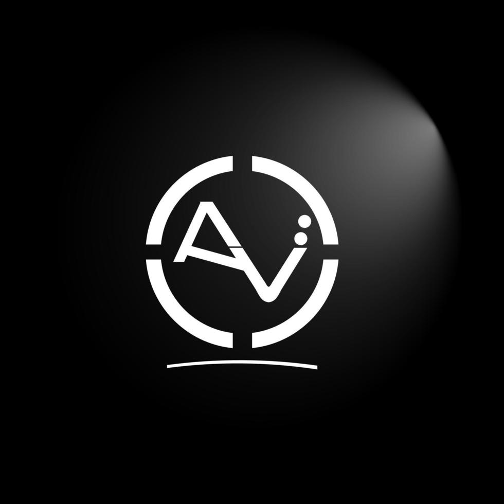 Creative  AV Logo Design Vector