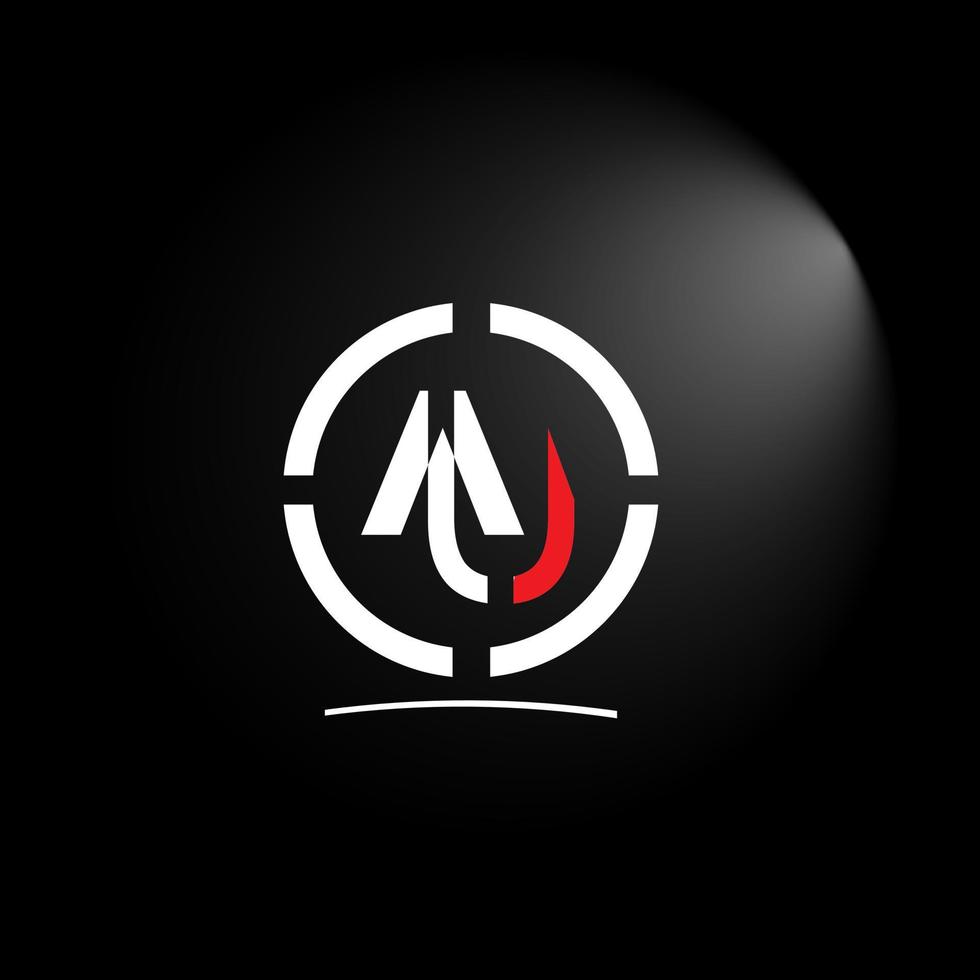 Creative  AU Logo Design Vector