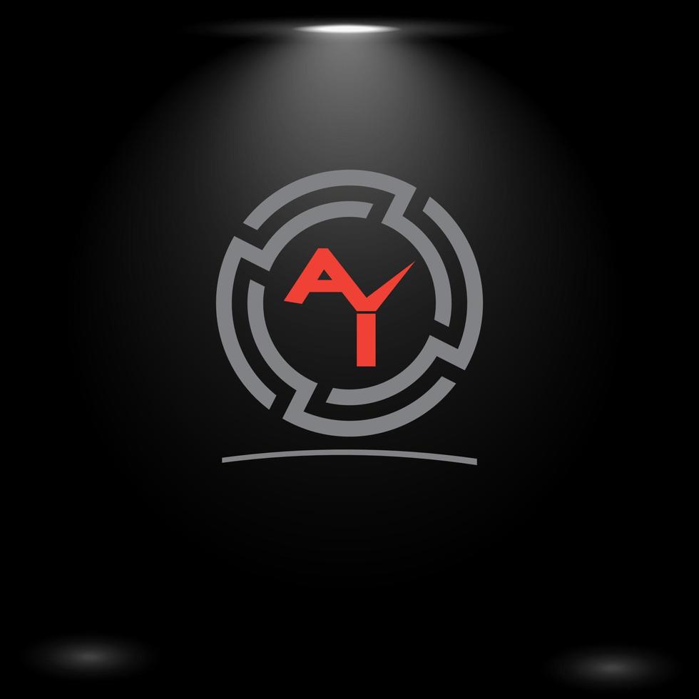 Creative AY Logo Design 13000533 Vector Art at Vecteezy