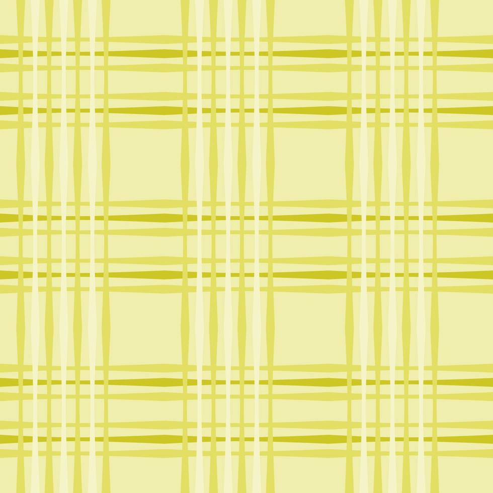 Lemon color plaid pattern, seamless pattern. vector