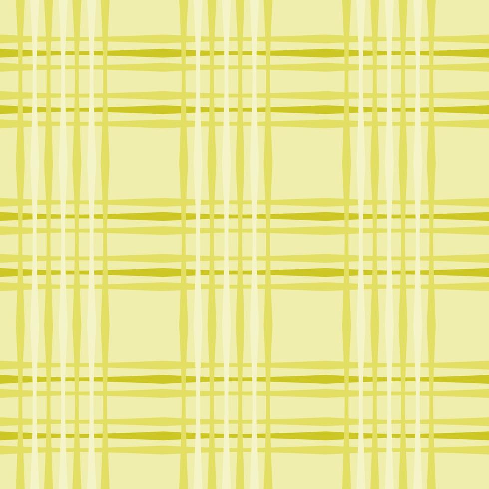 Lemon color plaid pattern, seamless pattern. vector