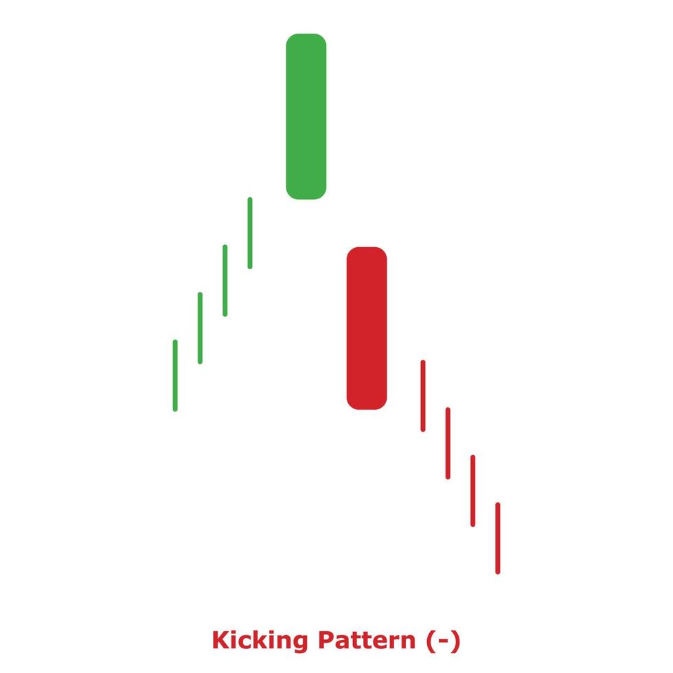 Kicking Pattern - Green and Red - Round vector