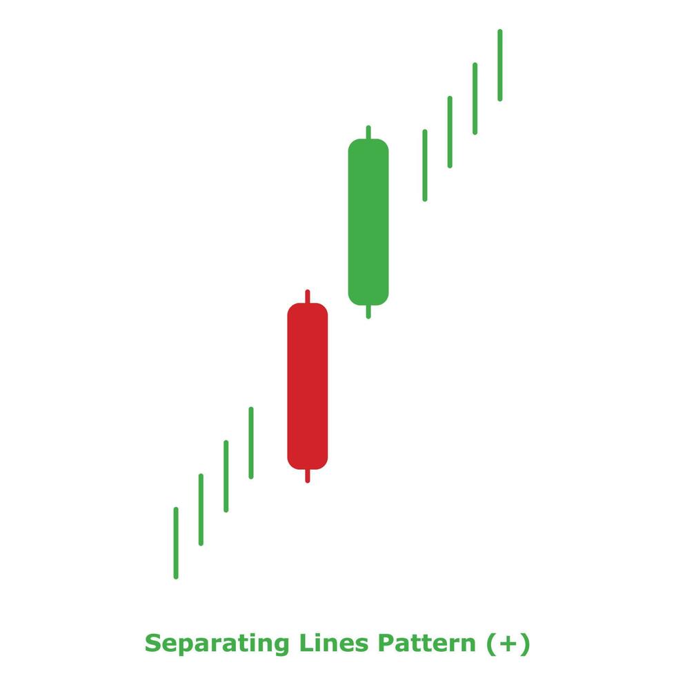 Separating Lines Pattern - Green and Red - Round vector