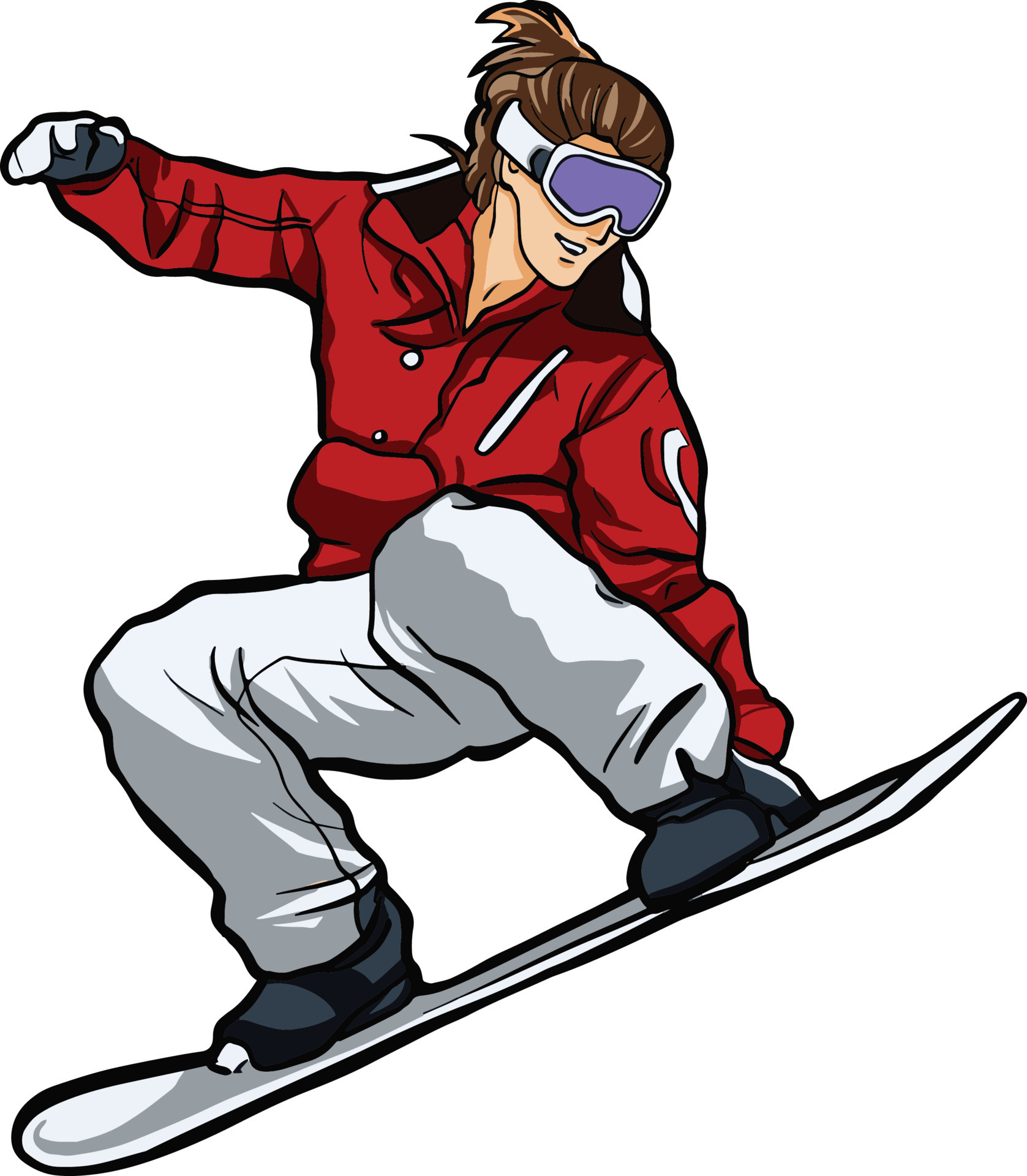 teenager snowboarding jump action 13001181 Vector Art at Vecteezy