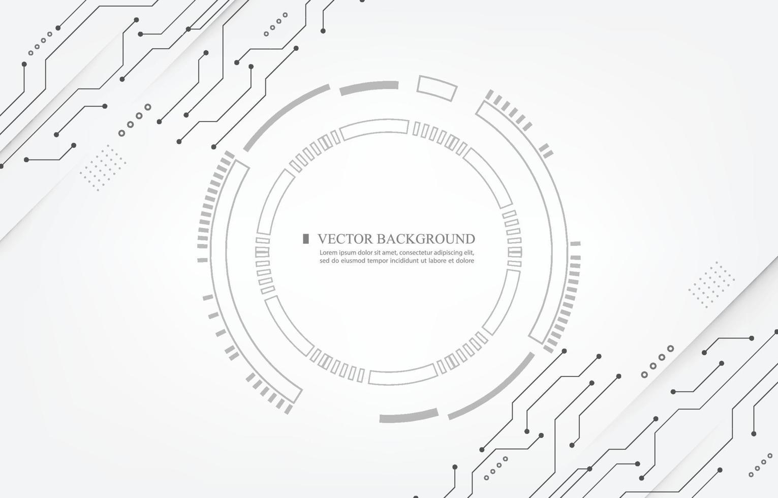 tecnología informática system.abstract cyber display.vector fondo blanco vector