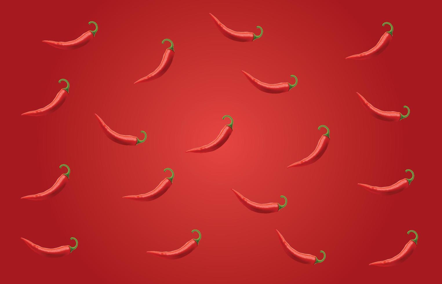 Seamless of chilli peppers vector