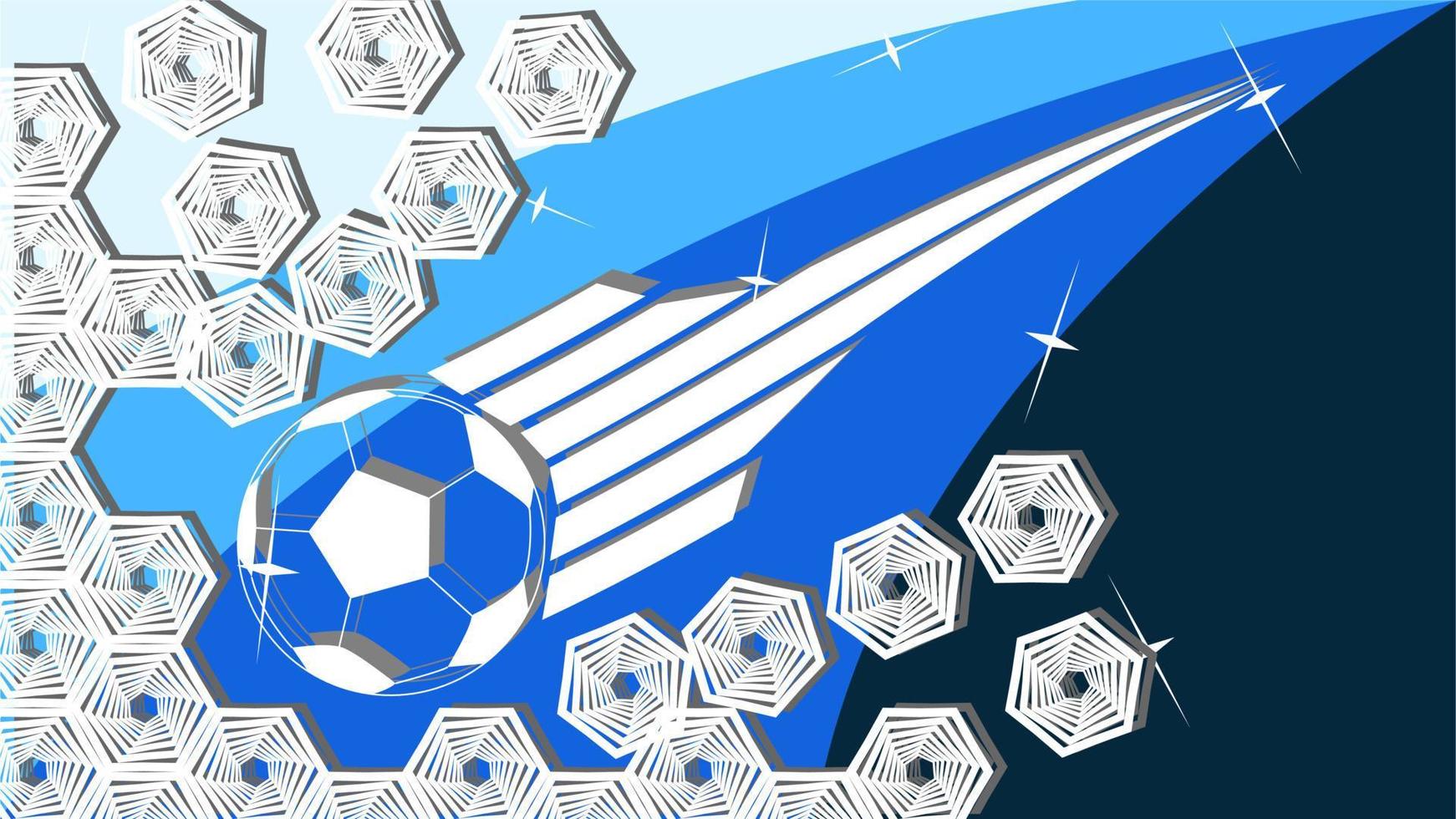 Football background hexagon  for schedule or result match vector