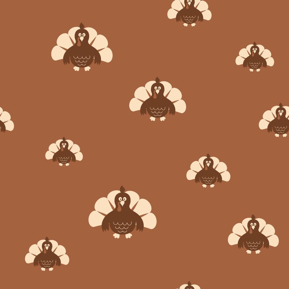 Boho Thanksgiving pattern, boho turkey bird, little pumpkin. Boho Thanksgiving day seamless pattern. Autumn repeated background. Cute thanksgiving illustration. Autumn season textile, vector surface