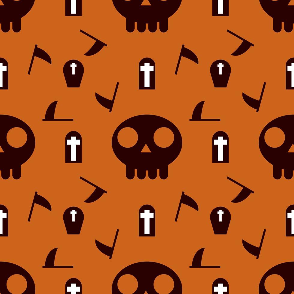 Halloween vector seamless pattern