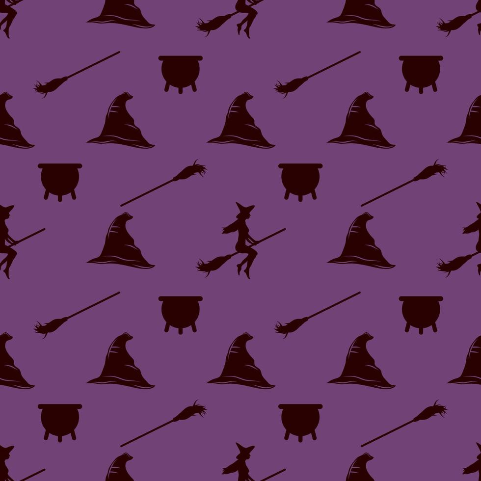 Halloween vector seamless pattern