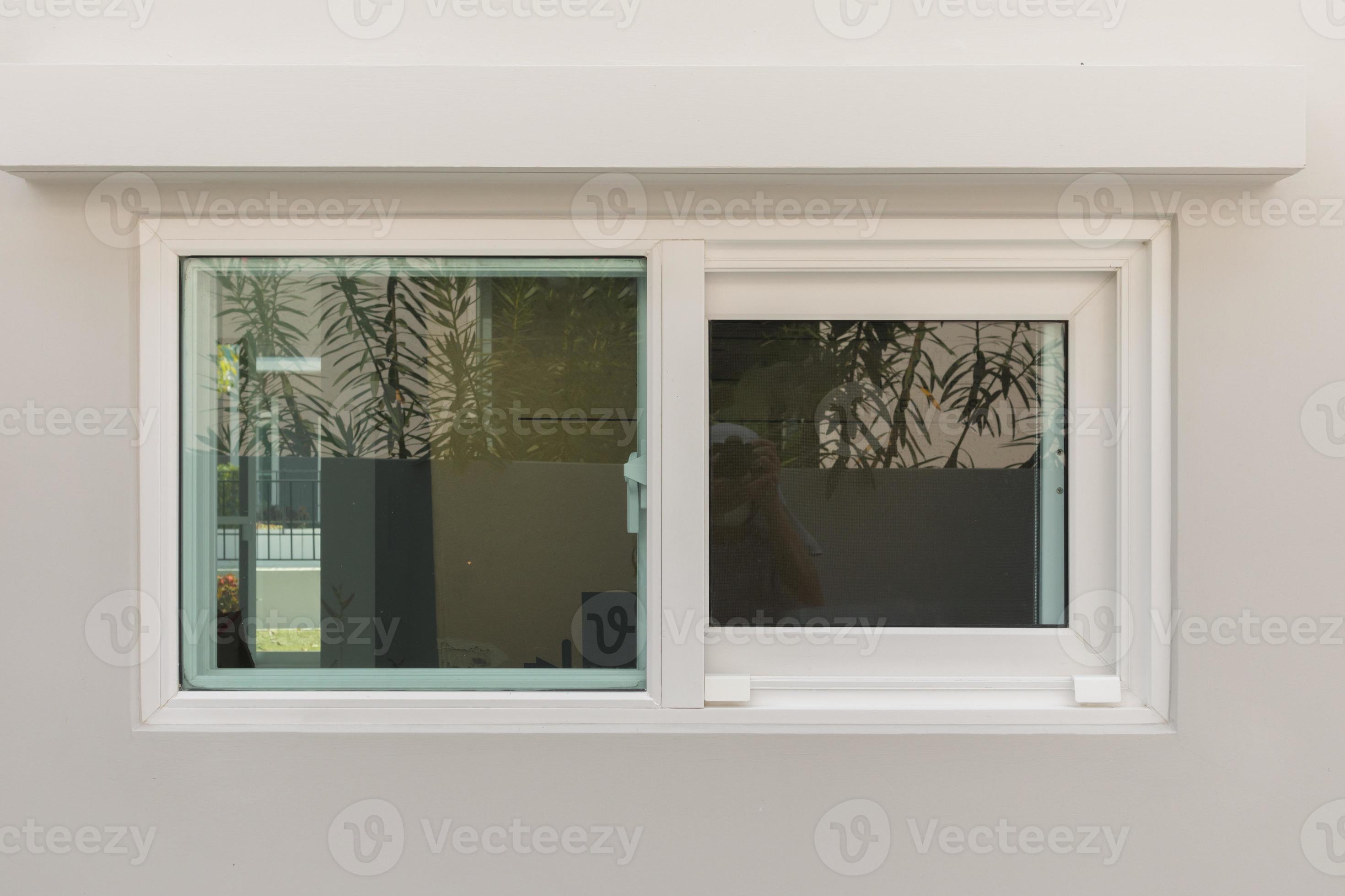 Modern window frame outside the house 13002004 Stock Photo at Vecteezy