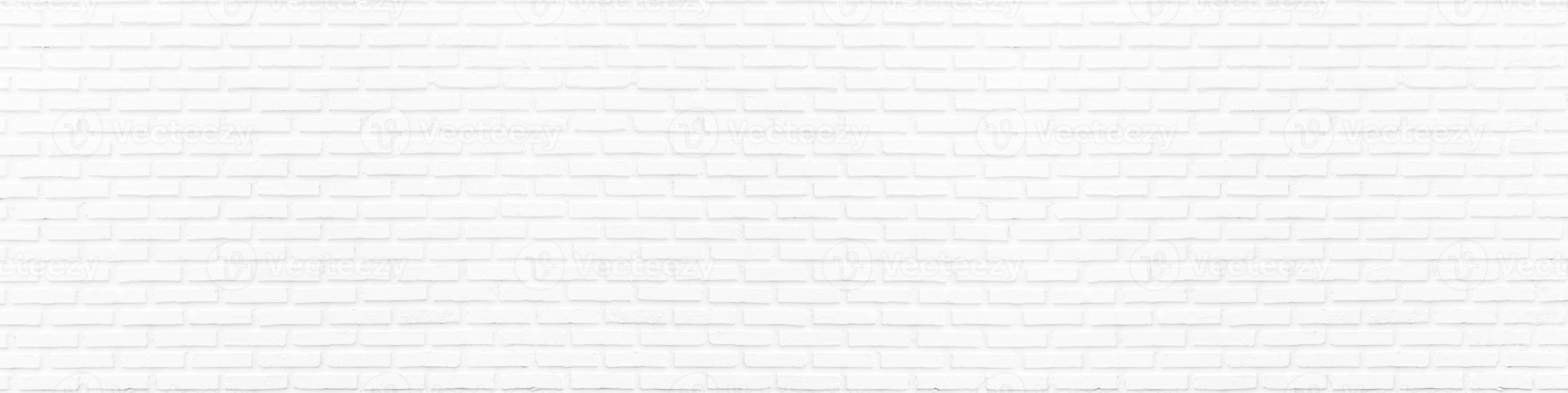 White brick wall texture background photo