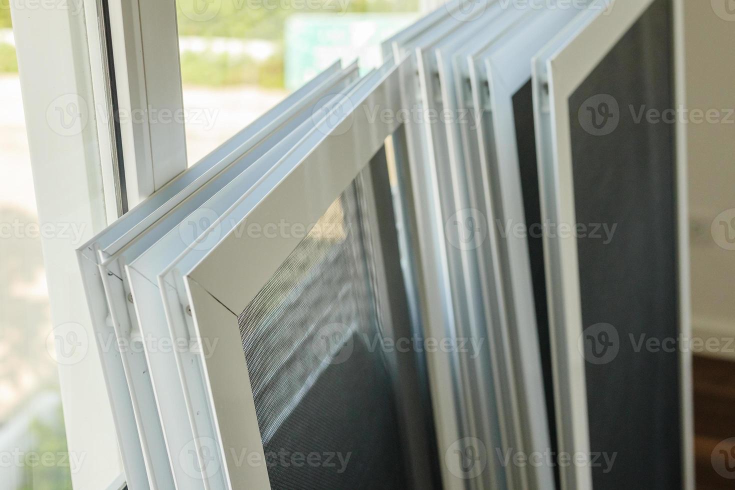 Mosquito net window screens protection against insect photo