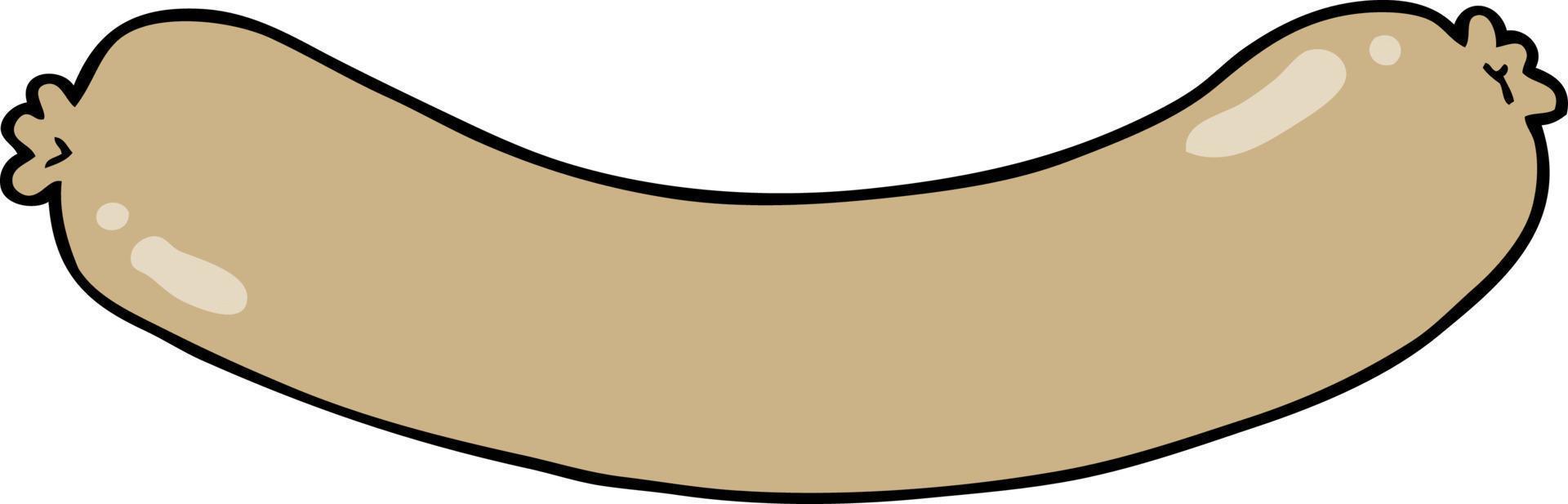 doodle cartoon sausage vector