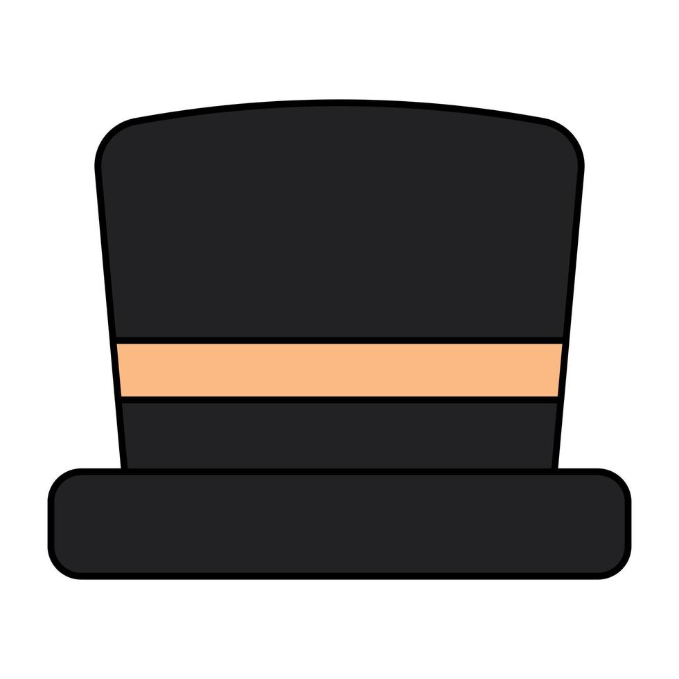 A unique design icon of hat vector
