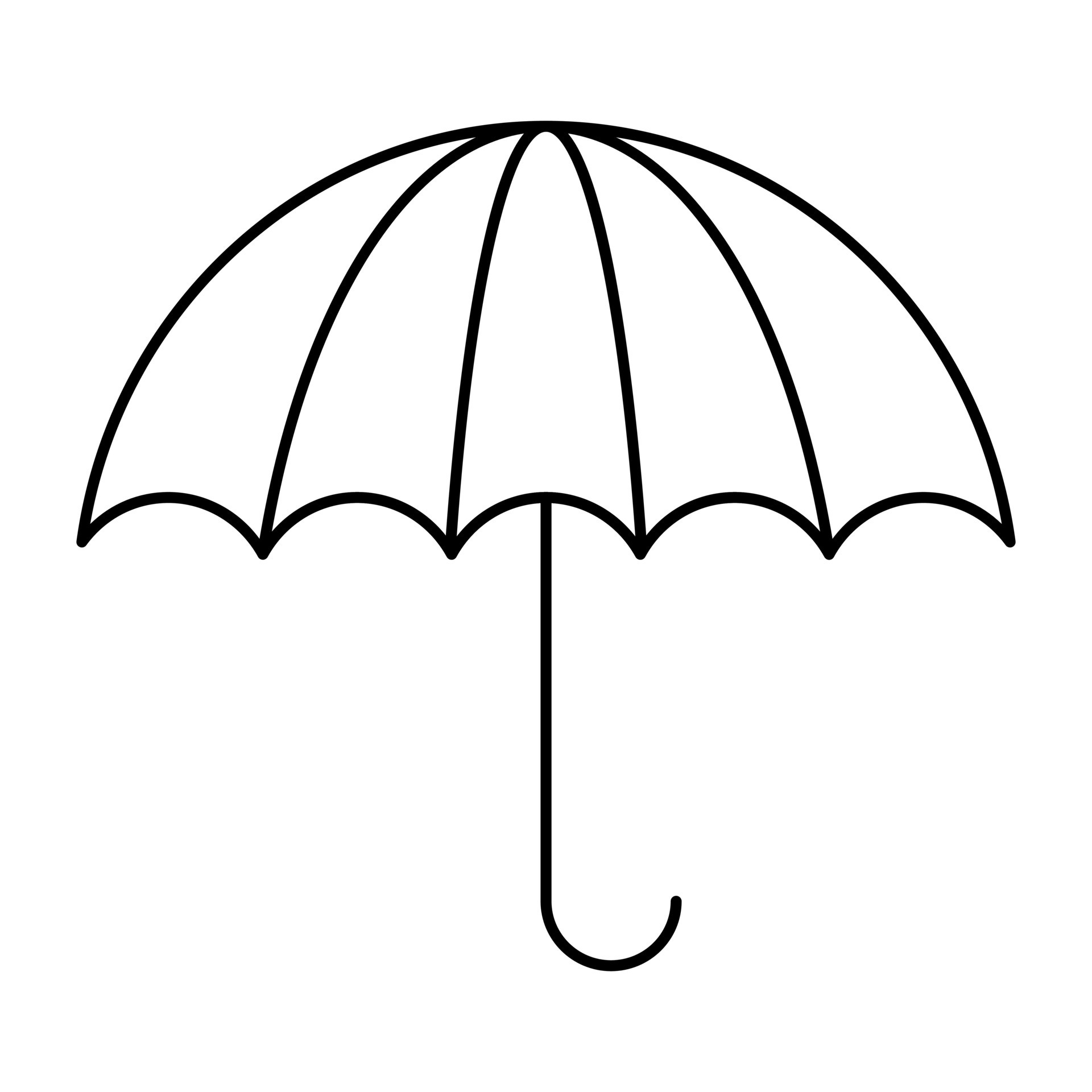 Perfect design icon of umbrella 13003432 Vector Art at Vecteezy