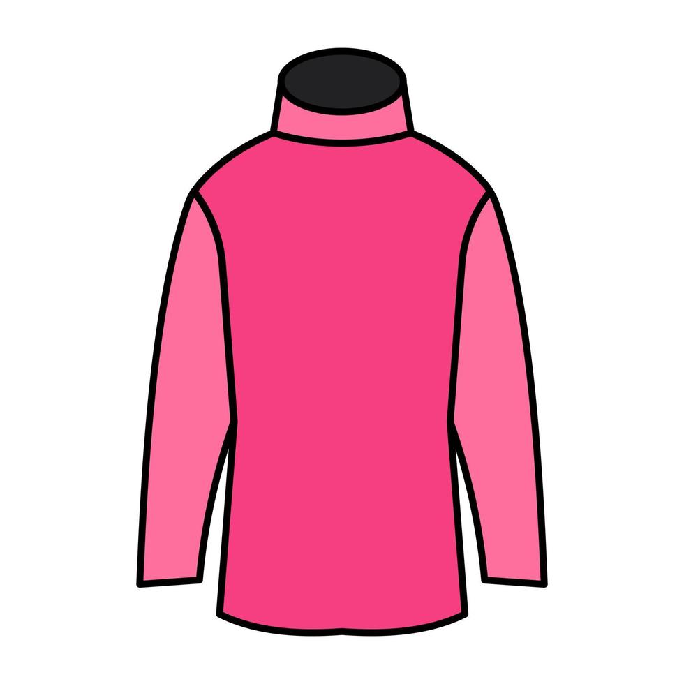 An icon design of turtle neck shirt vector