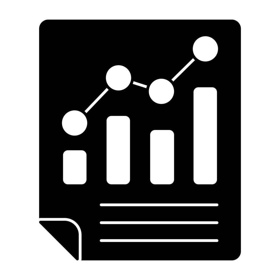An icon design of business report vector