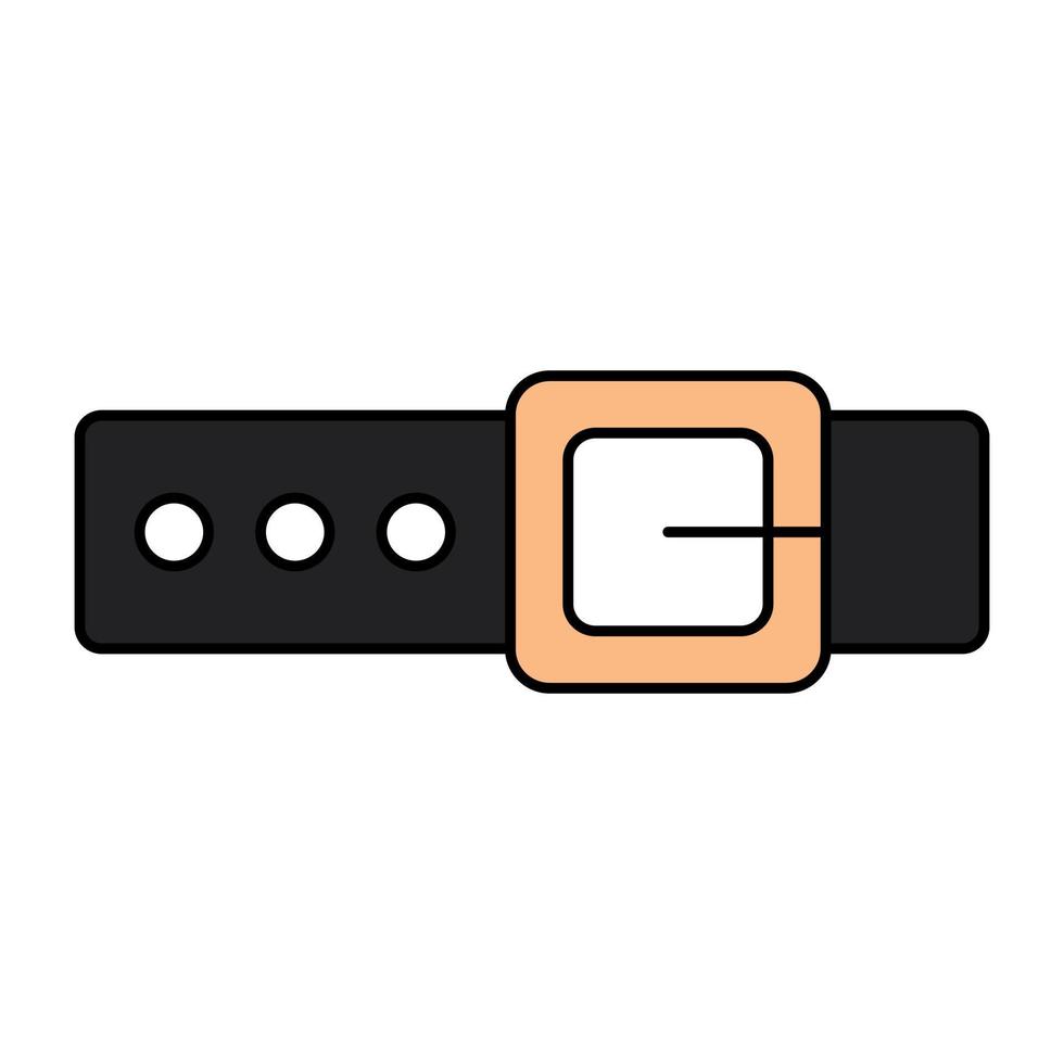 Waist belt icon, editable vector