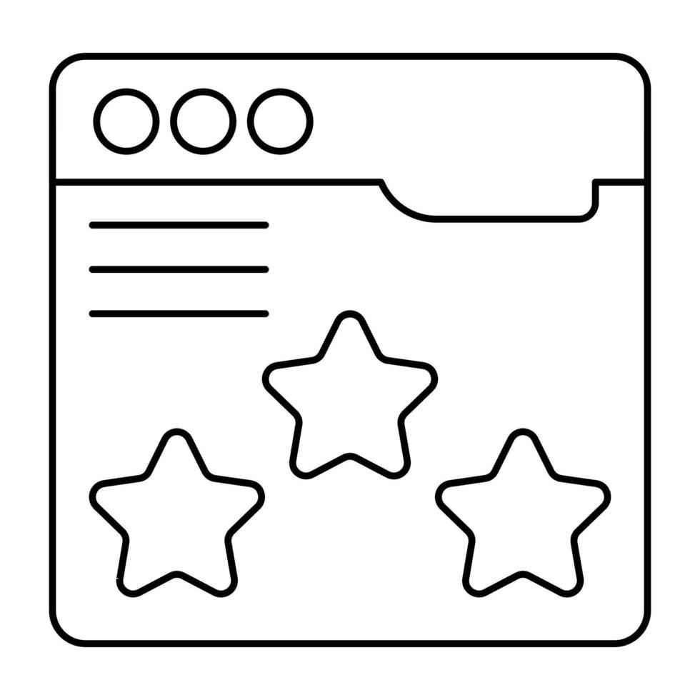 icono de diseño moderno de calificaciones web vector