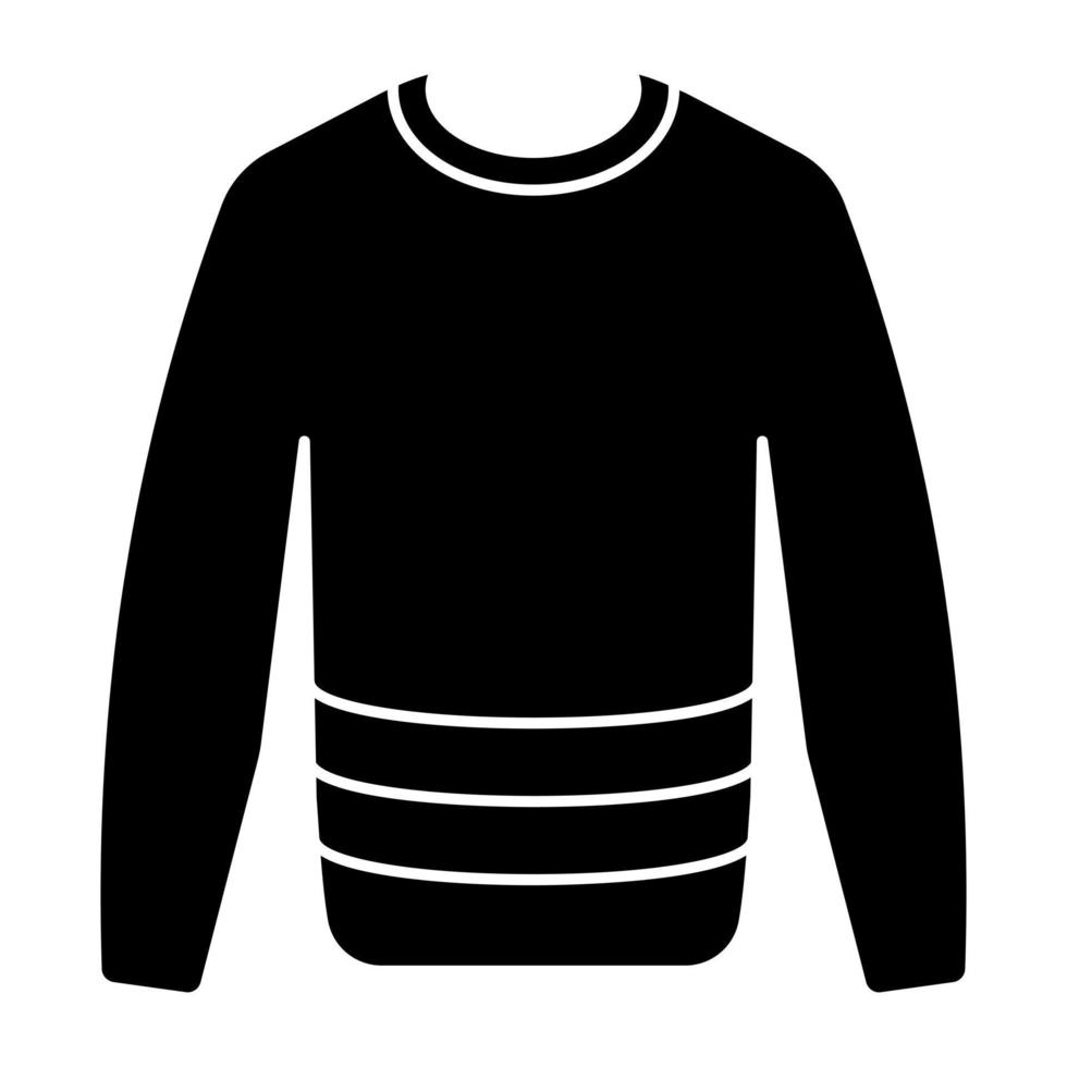 An icon design of sweatshirt vector