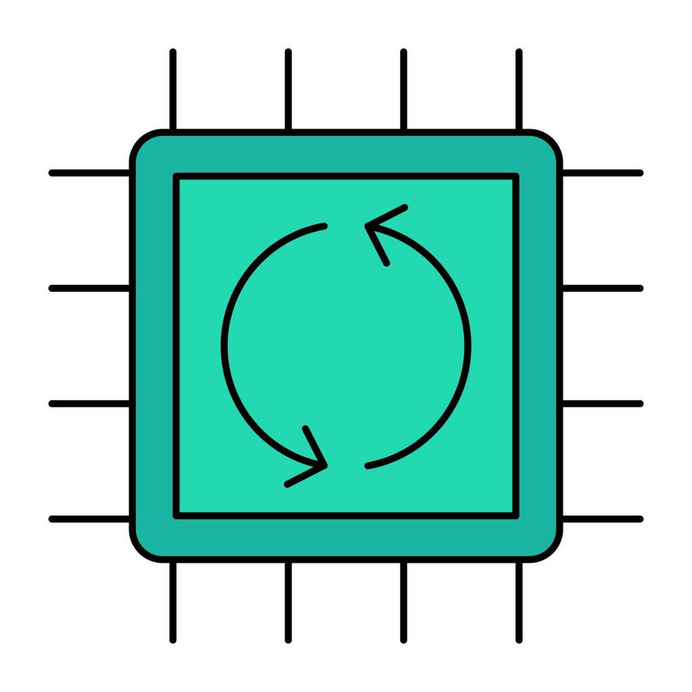 un vector de diseño perfecto de actualización de chip