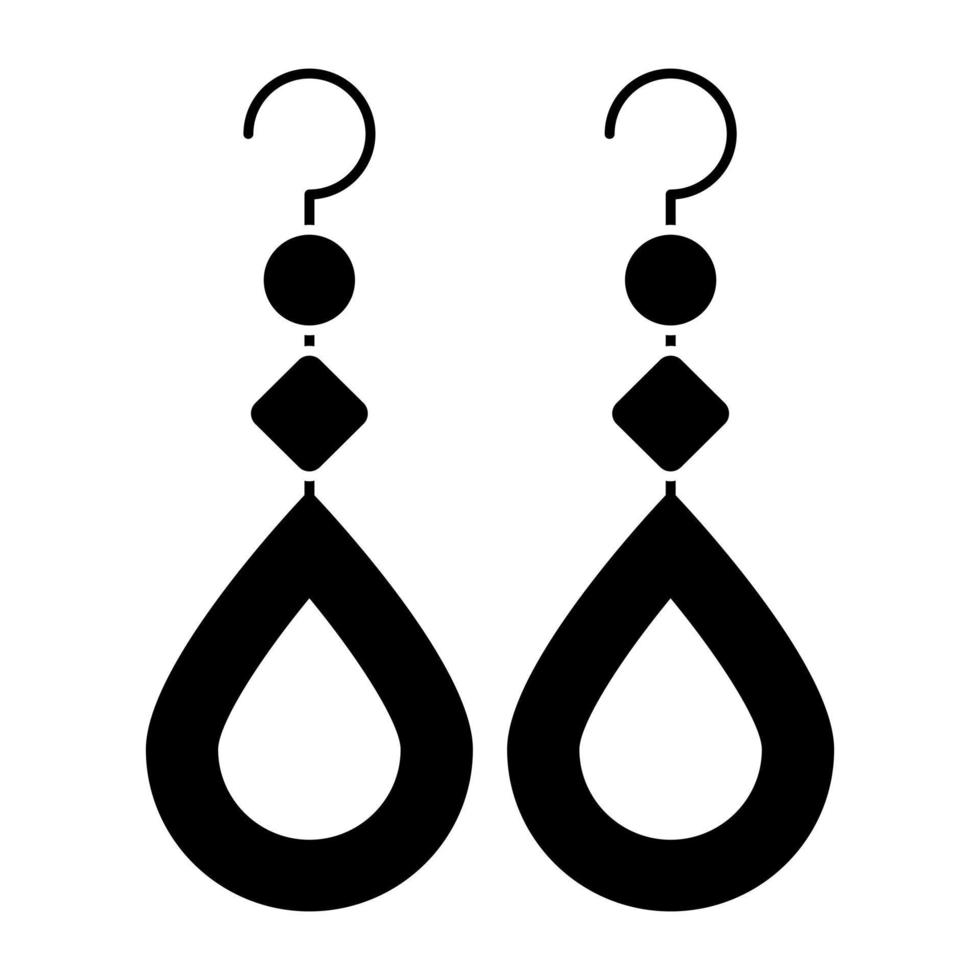 A perfect design icon of earrings vector