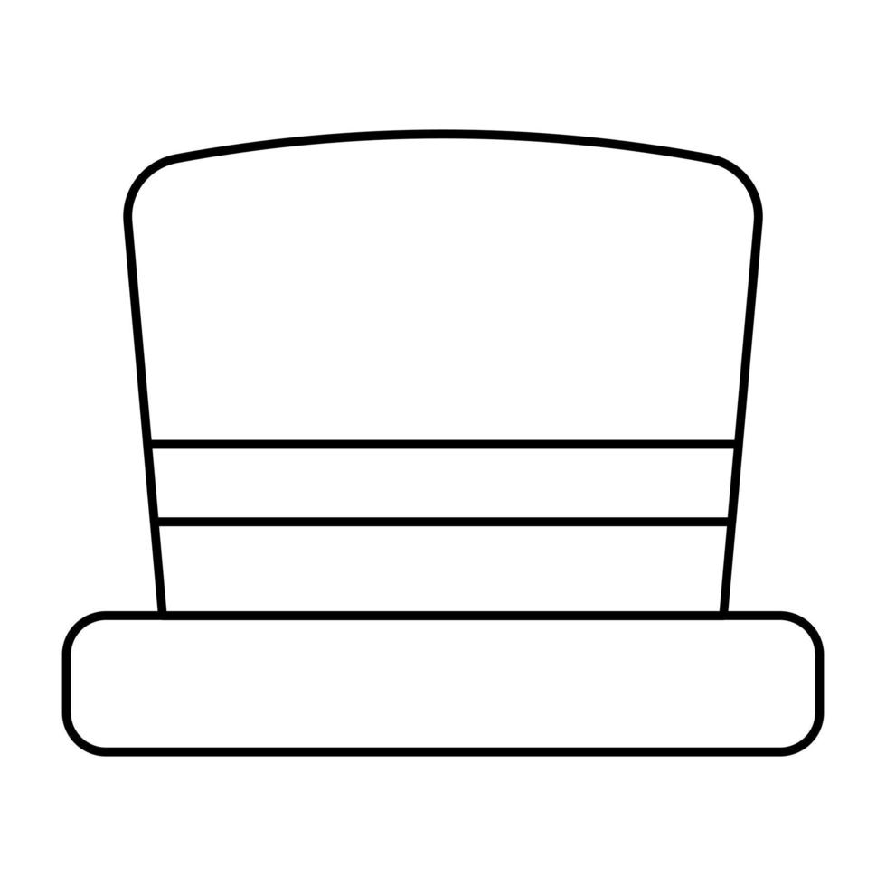 A unique design icon of hat vector