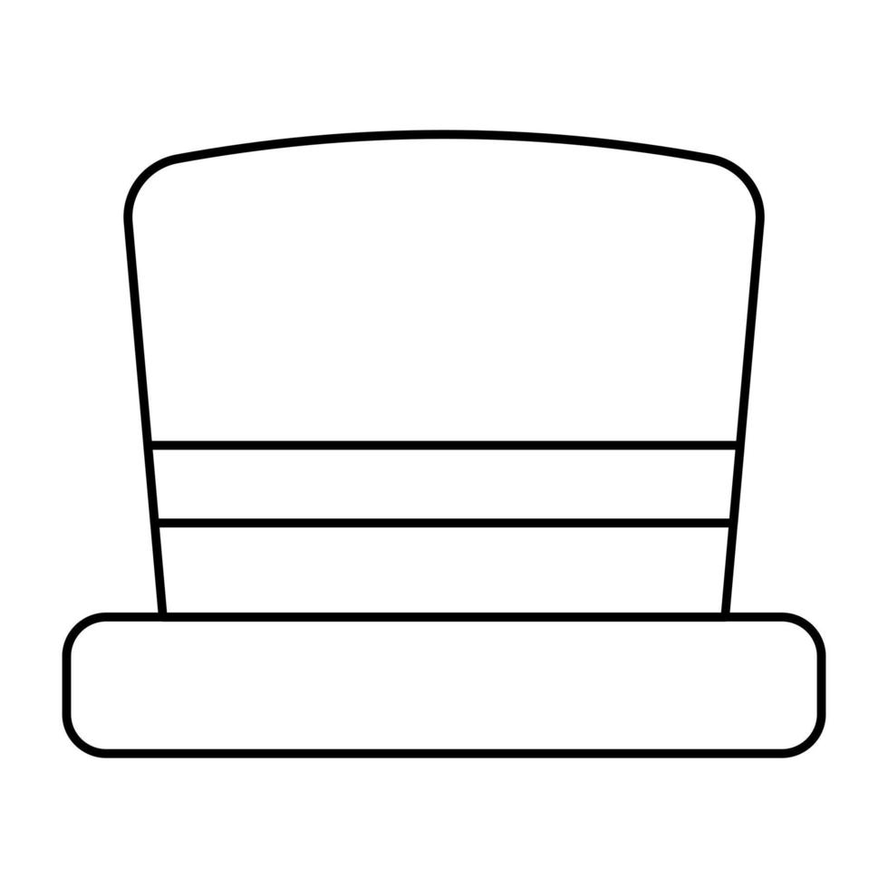 A unique design icon of hat vector