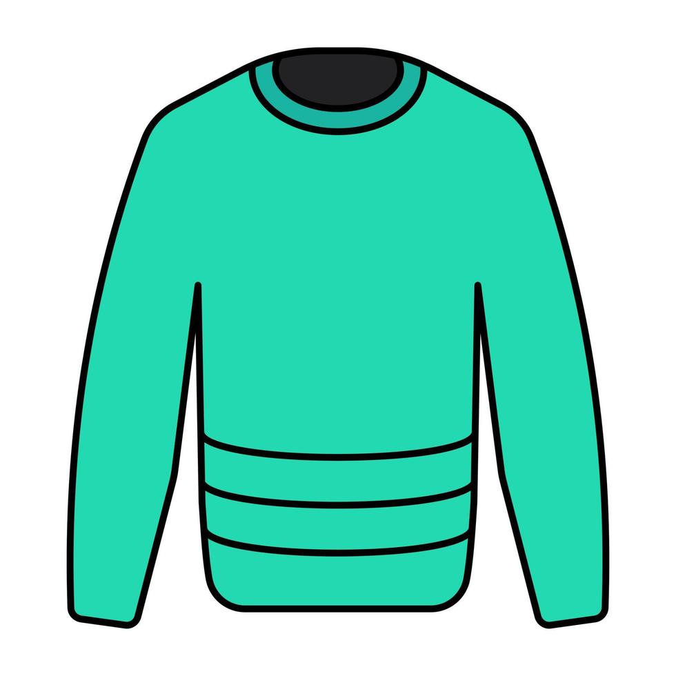 An icon design of sweatshirt vector