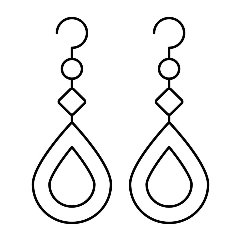 A perfect design icon of earrings vector