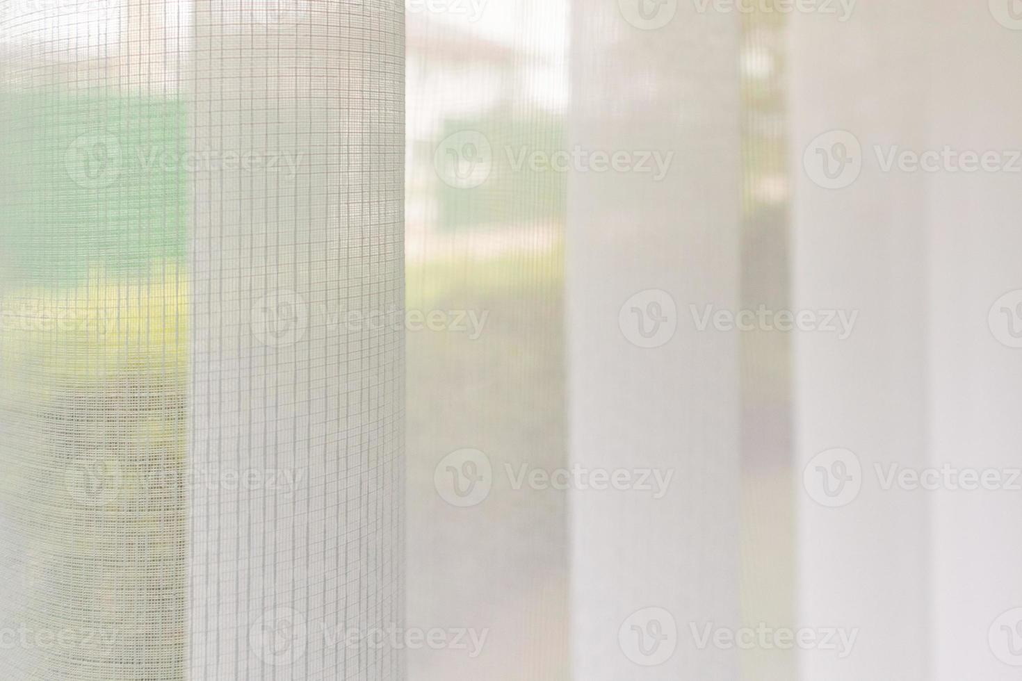 Curtain window interior decoration in living room photo