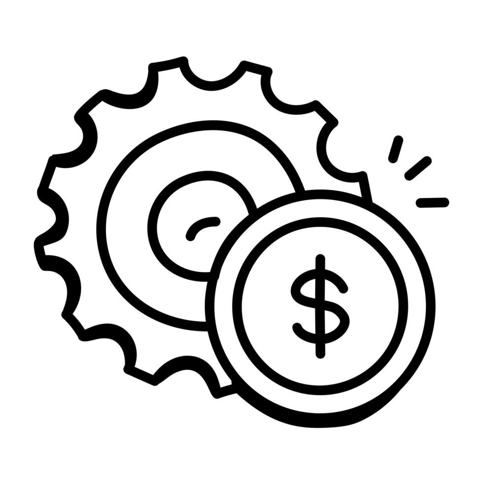 Check out line icon of money making vector
