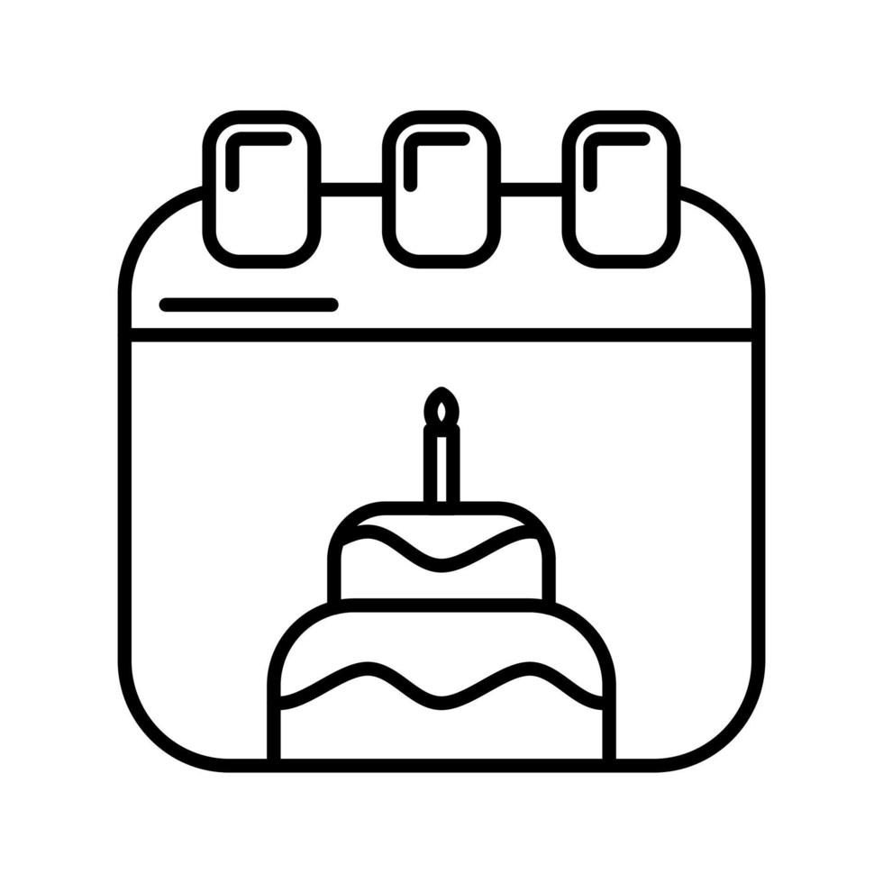 icono de vector de cumpleaños