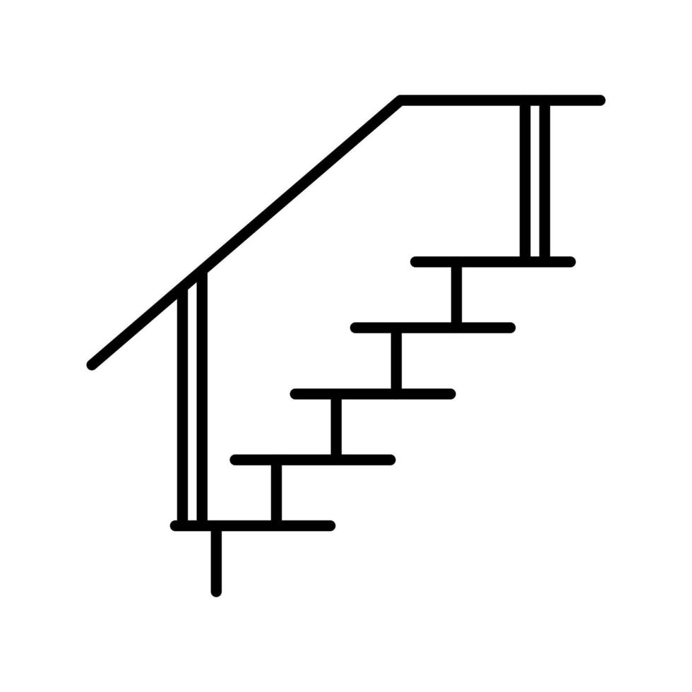 icono de vector de escaleras