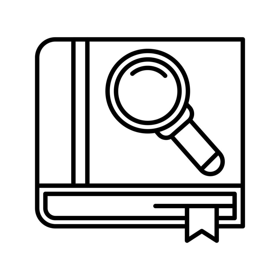 Search Book Vector Icon