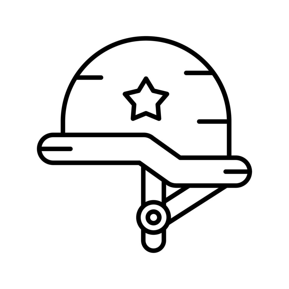 icono de vector de casco