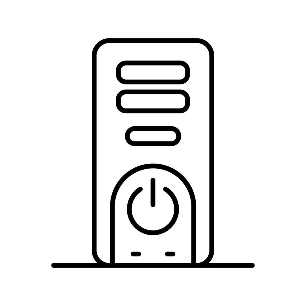 Cpu Tower Vector Icon
