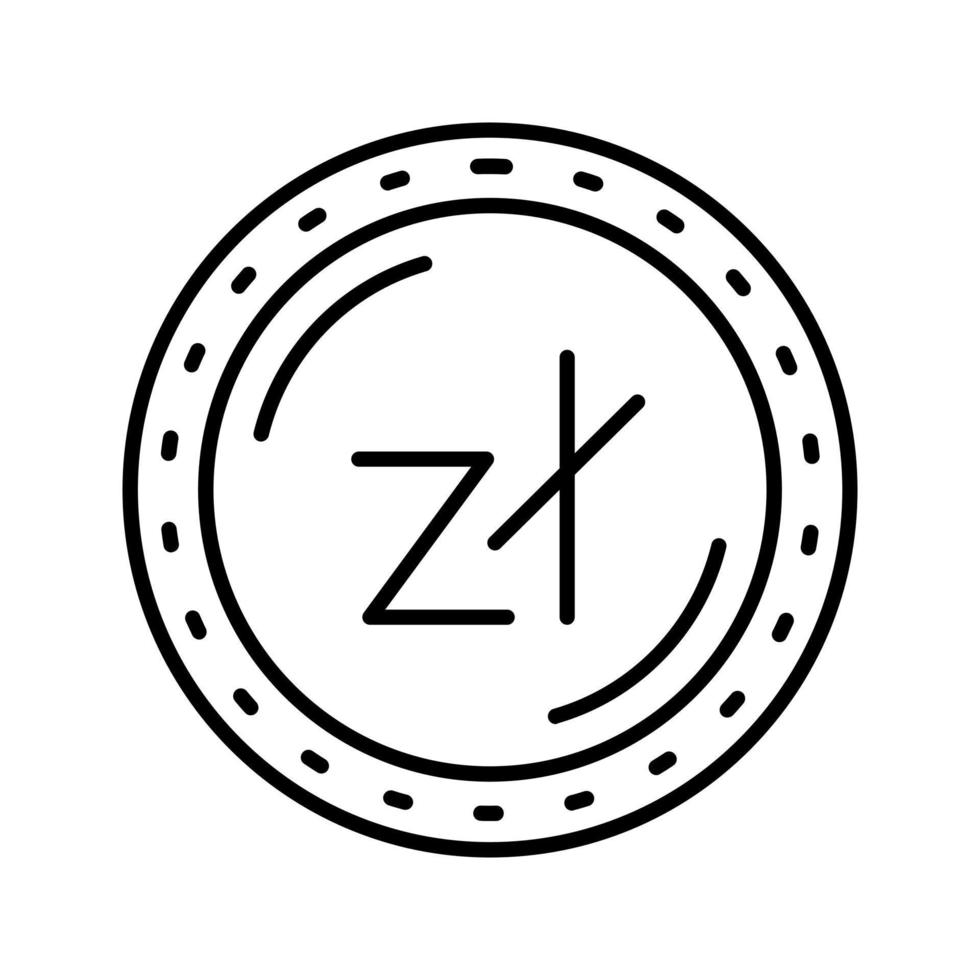 icono de vector de moneda zaloty