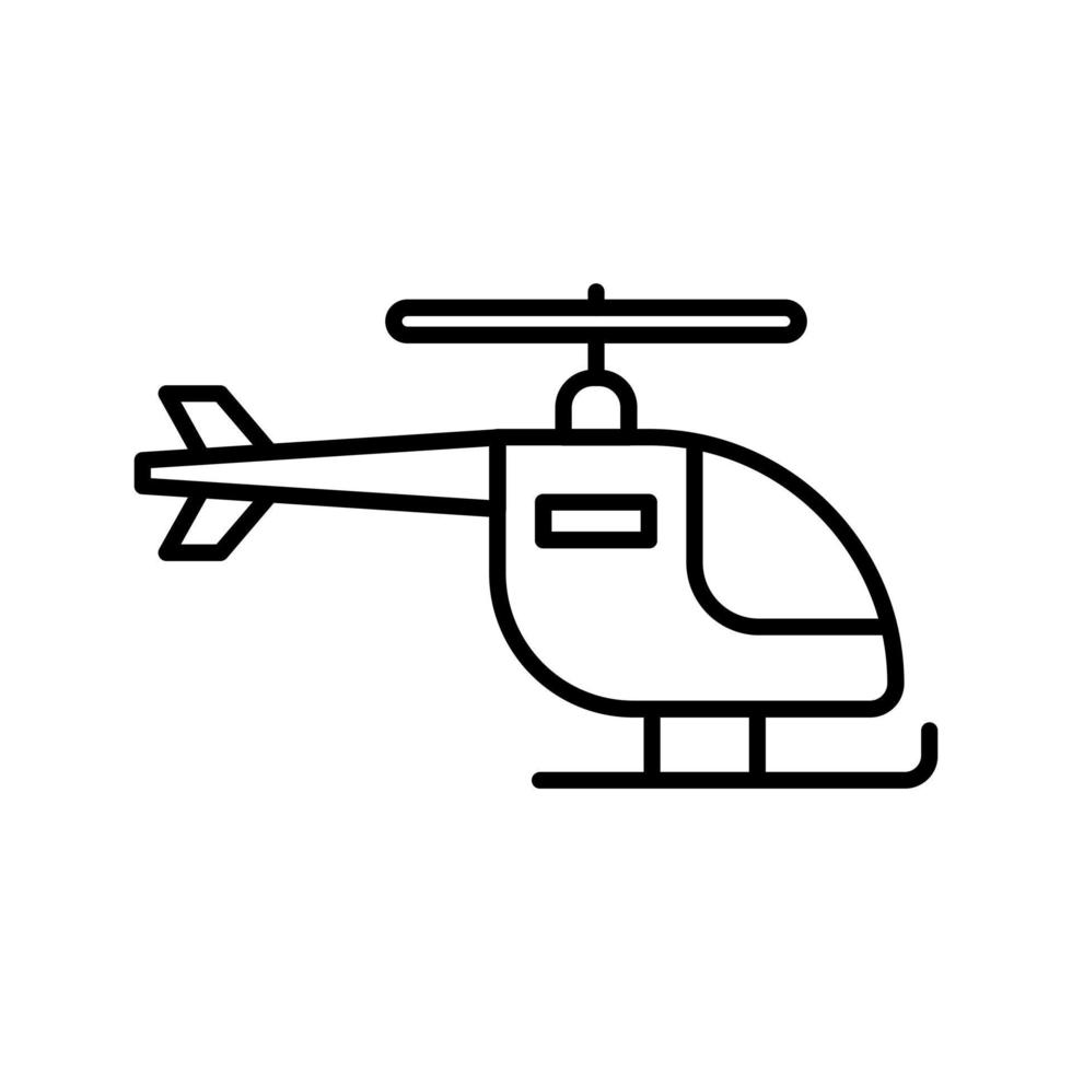 icono de vector de helicóptero