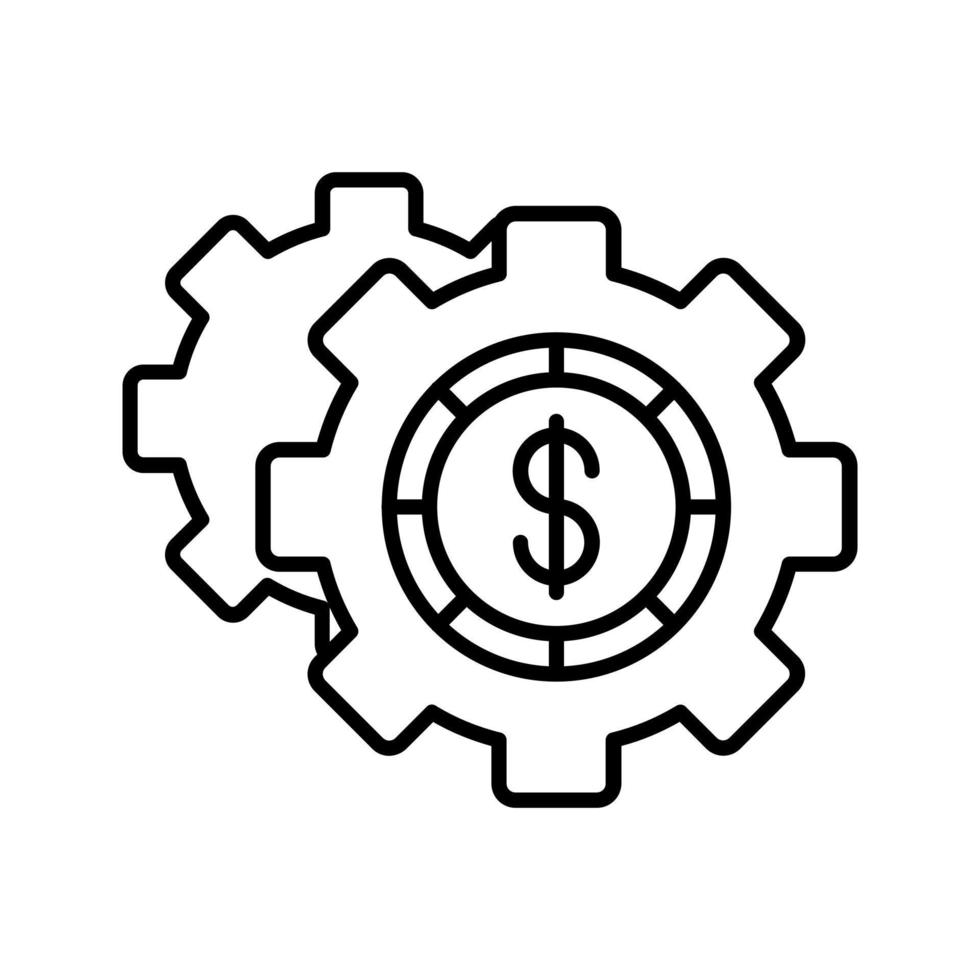 icono de vector de gestión de dinero