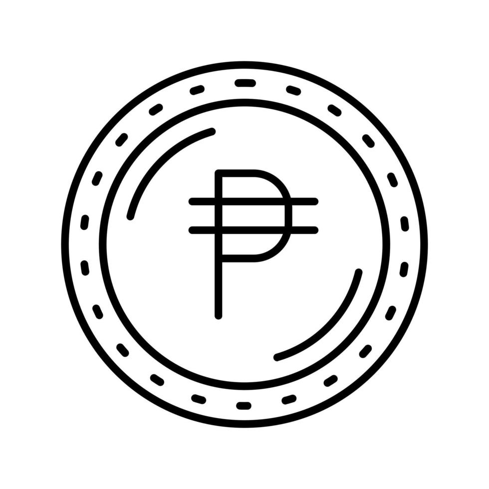 icono de vector de moneda filipina