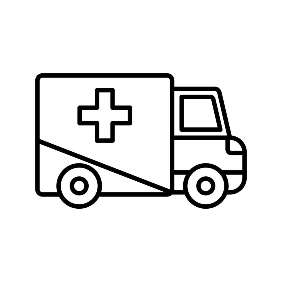 icono de vector de ambulancia